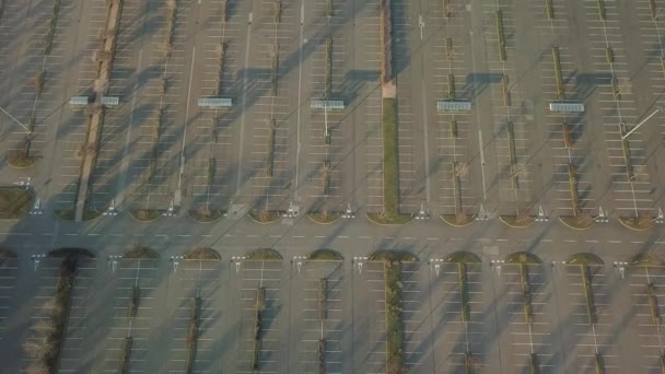 空の駐車場空中 — ストック動画