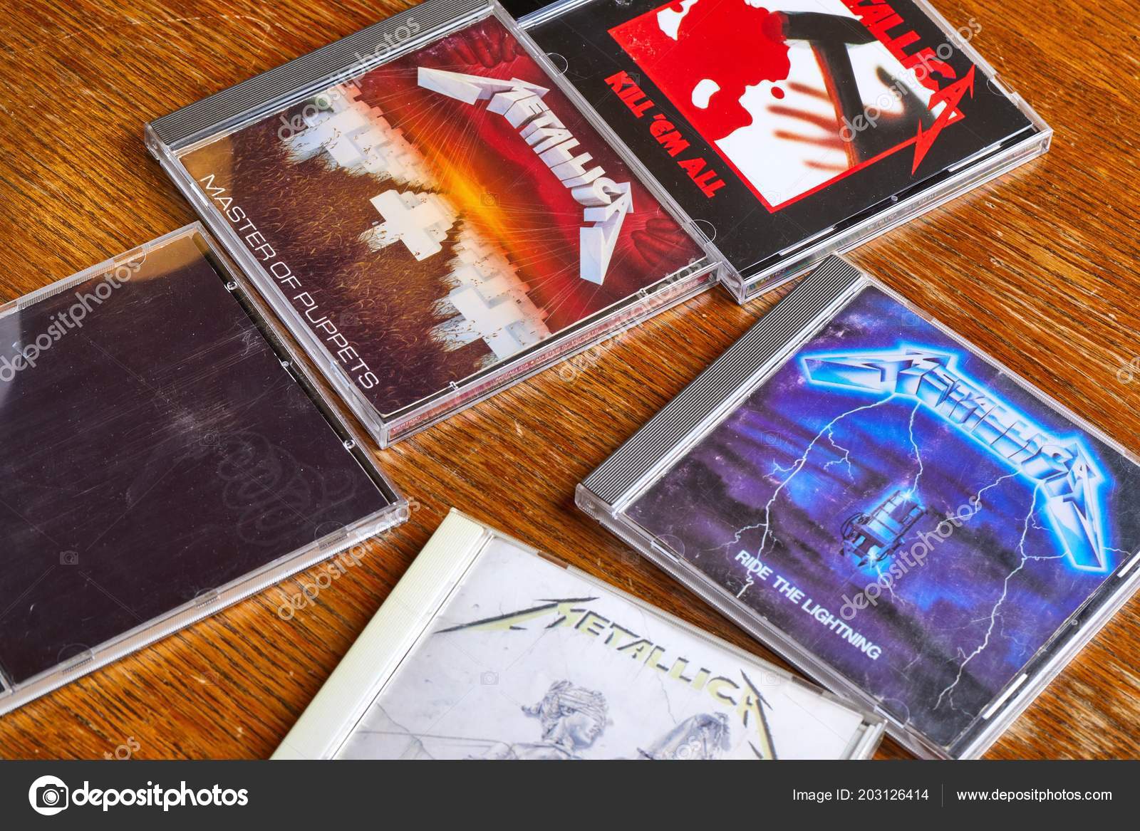 Metallica Master of Puppets CD — Foto editorial de stock © Gudella  #203126414