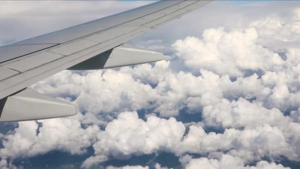 Volando en un avión — Vídeos de Stock