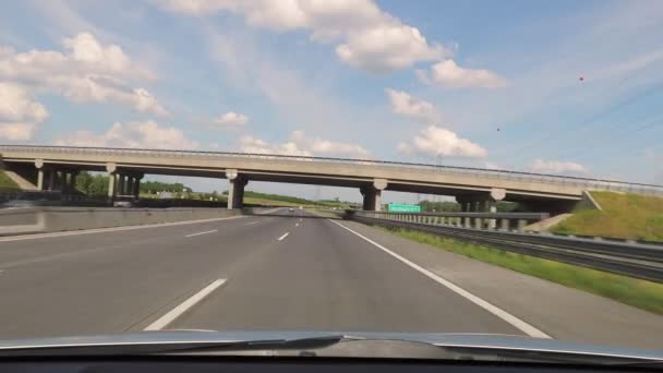 Driving on the motorway — Stock Video