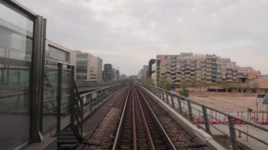 Metro yolculuğunu görünümü