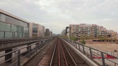 Metro yolculuğunu görünümü