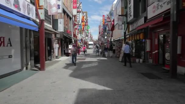 Улица в Токио, Япония — стоковое видео