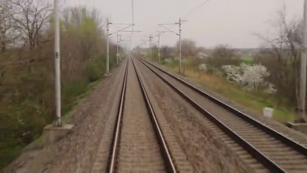 Vasúti kilátás — Stock videók