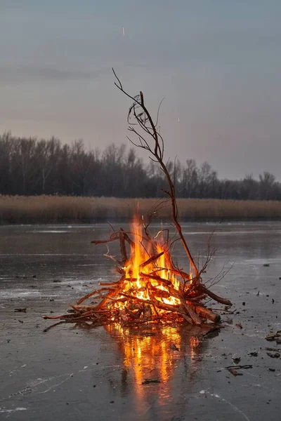 Ogień i lód — Zdjęcie stockowe