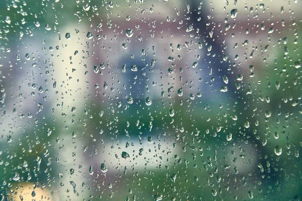 Regnfönstrets yta — Stockfoto
