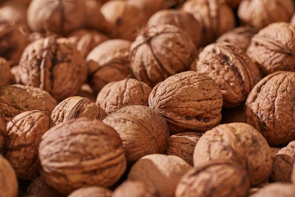 Walnuts in a pile — Stock Photo, Image