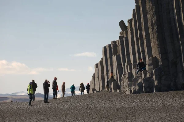 Kolumny bazaltowe w Islandzie — Zdjęcie stockowe