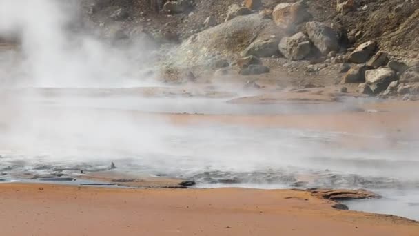 Aguas termales volcánicas — Vídeo de stock