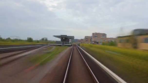 Metro reis weergave — Stockvideo