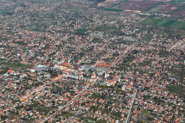 Dorf von oben — Stockfoto