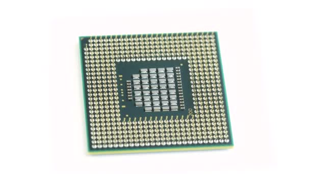 Primo piano CPU del computer — Video Stock