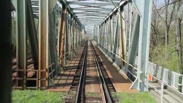 Railway fron view — Stock Video