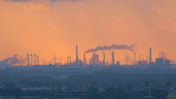 Riesige Industriedocks — Stockvideo