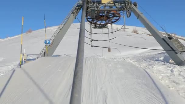 Wyciąg narciarski — Wideo stockowe