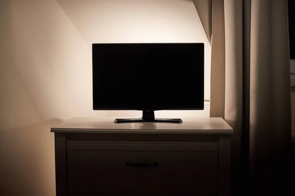 TV într-o cameră linving — Fotografie, imagine de stoc