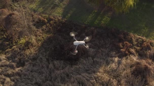 Drone volant à l'extérieur — Video