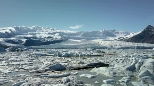 Gletsjer in IJsland — Stockvideo