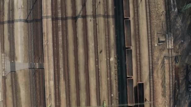 Industrial Railway Tracks — Stock Video
