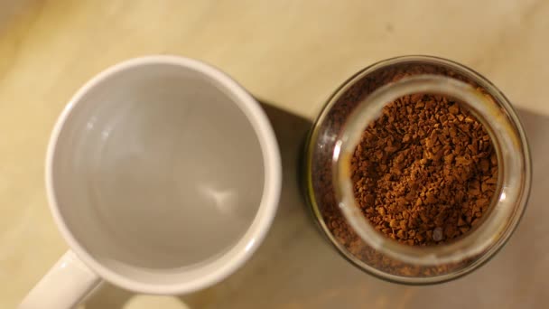 Роблячи Ранкова кава — стокове відео