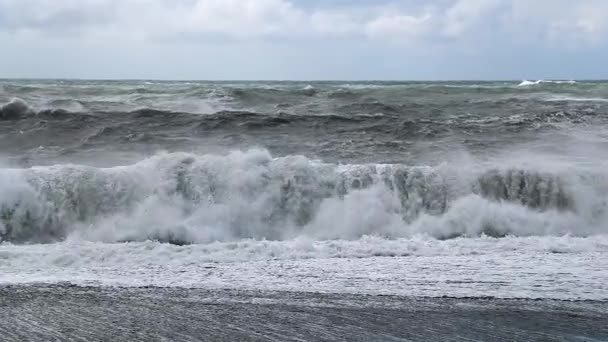 Epic Waves in Iceland — Stock Video