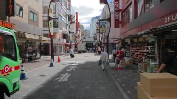 Улица в Токио, Япония — стоковое видео
