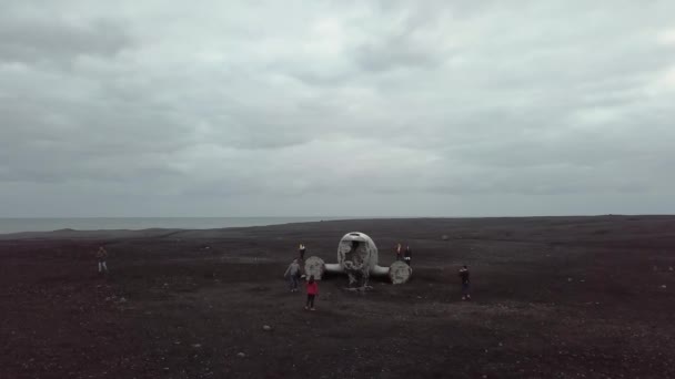 Flygolycka på Island — Stockvideo