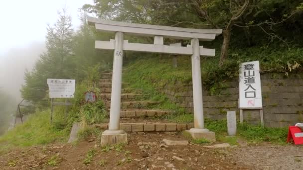 Sendero de senderismo en Japón — Vídeo de stock