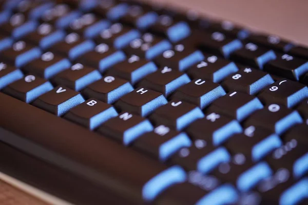 Zwart toetsenbord Detail — Stockfoto