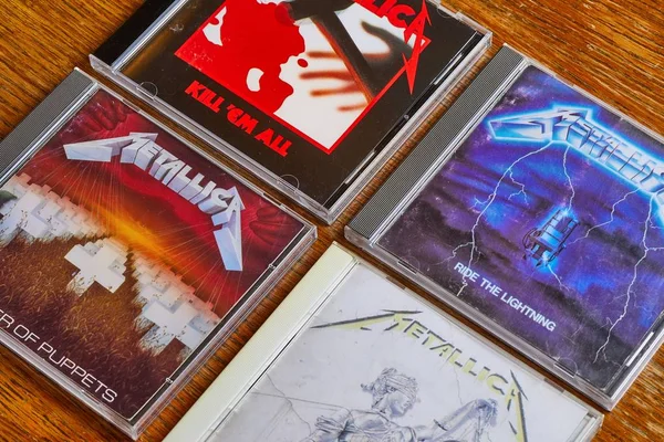 Metallica CD colección de álbumes tempranos —  Fotos de Stock