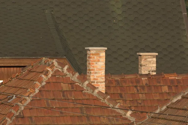 Roofs and chimneys — Stock Photo, Image