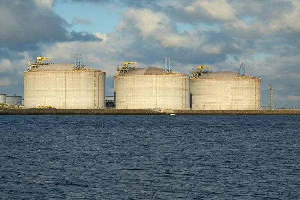 Oil Port Silos — Stock Photo, Image