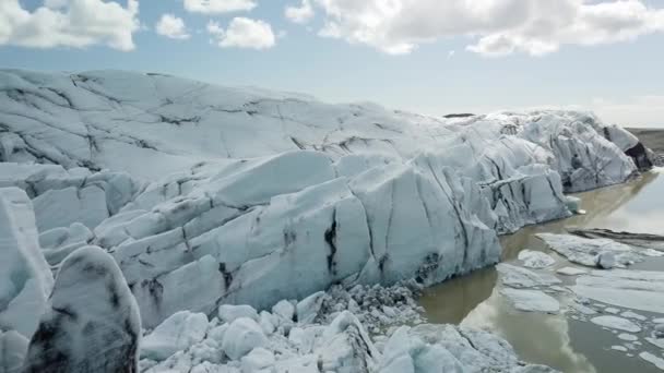 Ledovce na Islandu — Stock video