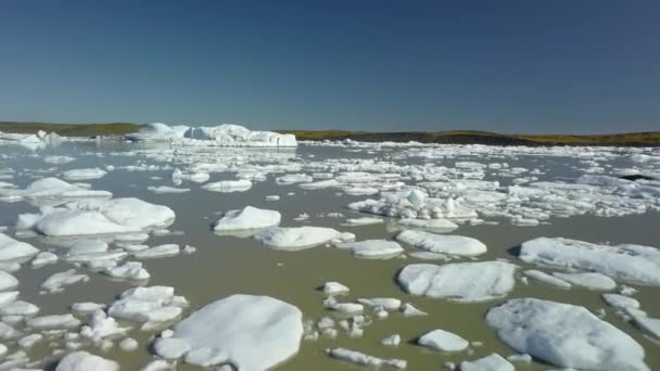 冰岛的冰山 — 图库视频影像