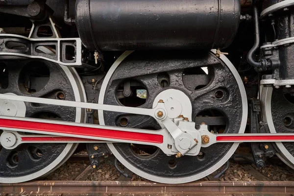 Fecho da locomotiva a vapor — Fotografia de Stock