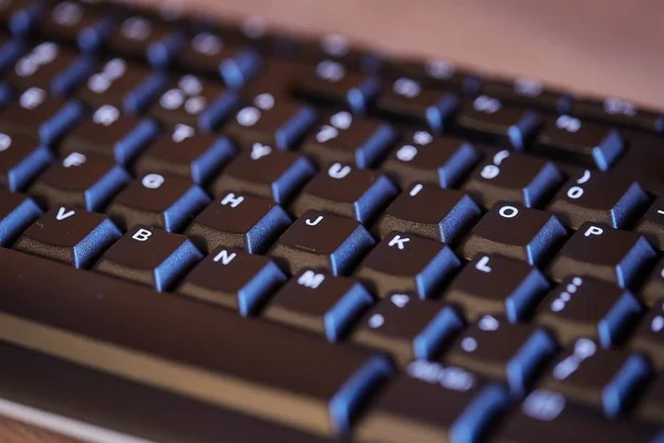 Detalle teclado negro — Foto de Stock