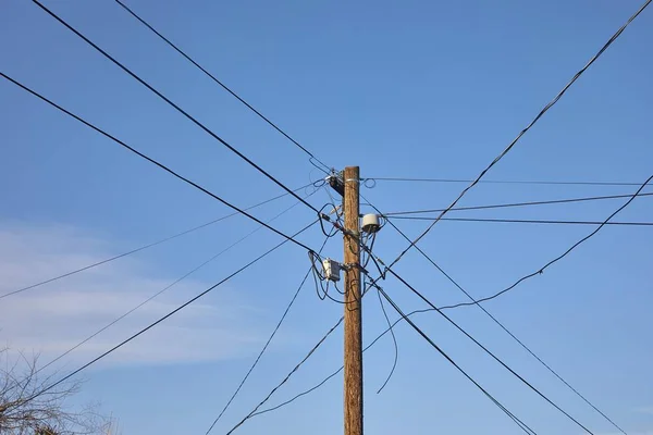 Elektrische lijn Post — Stockfoto
