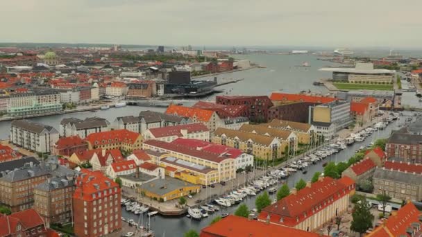 Vista di Copenaghen — Video Stock