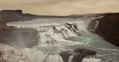 Şelale İzlanda, Gullfoss, altın daire