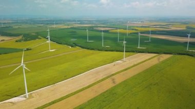İplik, Rüzgar tubines havadan görüntüleri