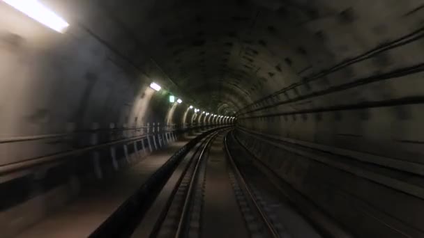 Vista da viagem de metrô — Vídeo de Stock