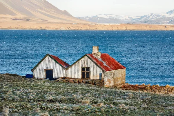 İzlanda'bina terk edilmiş çiftlik — Stok fotoğraf