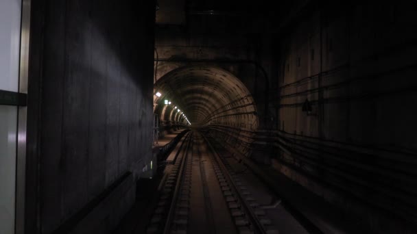 Tunnelbana resa Visa tid förfaller — Stockvideo