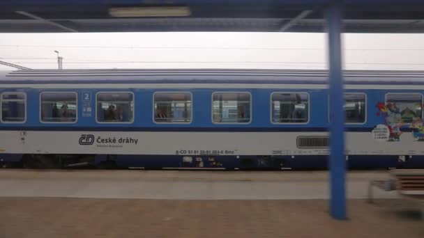 Estación de salida del tren — Vídeos de Stock