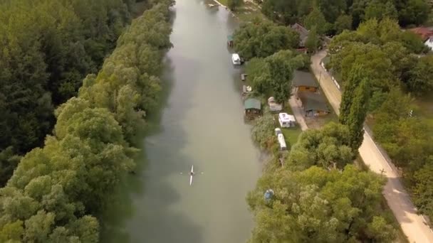 Pemandangan Sungai Danube — Stok Video