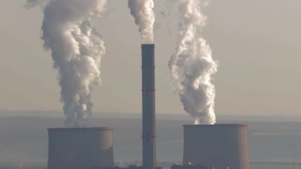 Fumée de centrale électrique — Video