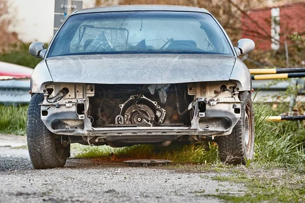 Choque de coches con piezas que faltan — Foto de Stock