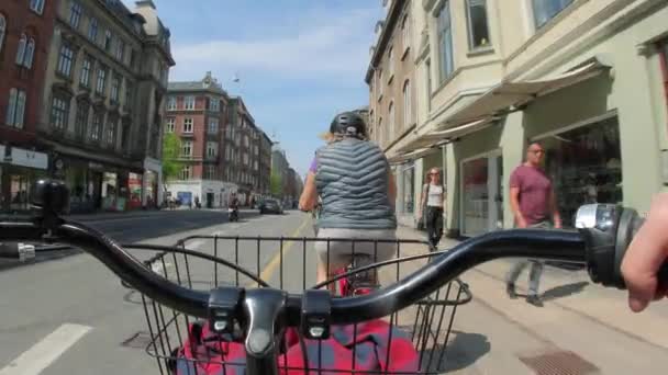 Ιππασία ποδηλάτου POV — Αρχείο Βίντεο