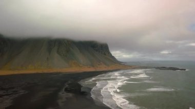 Vestrahorn, Stokksnes, İzlanda, havadan görüntüleri
