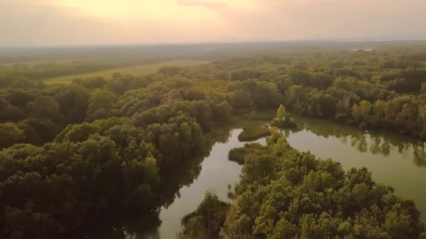 Vista do rio Danúbio — Vídeo de Stock